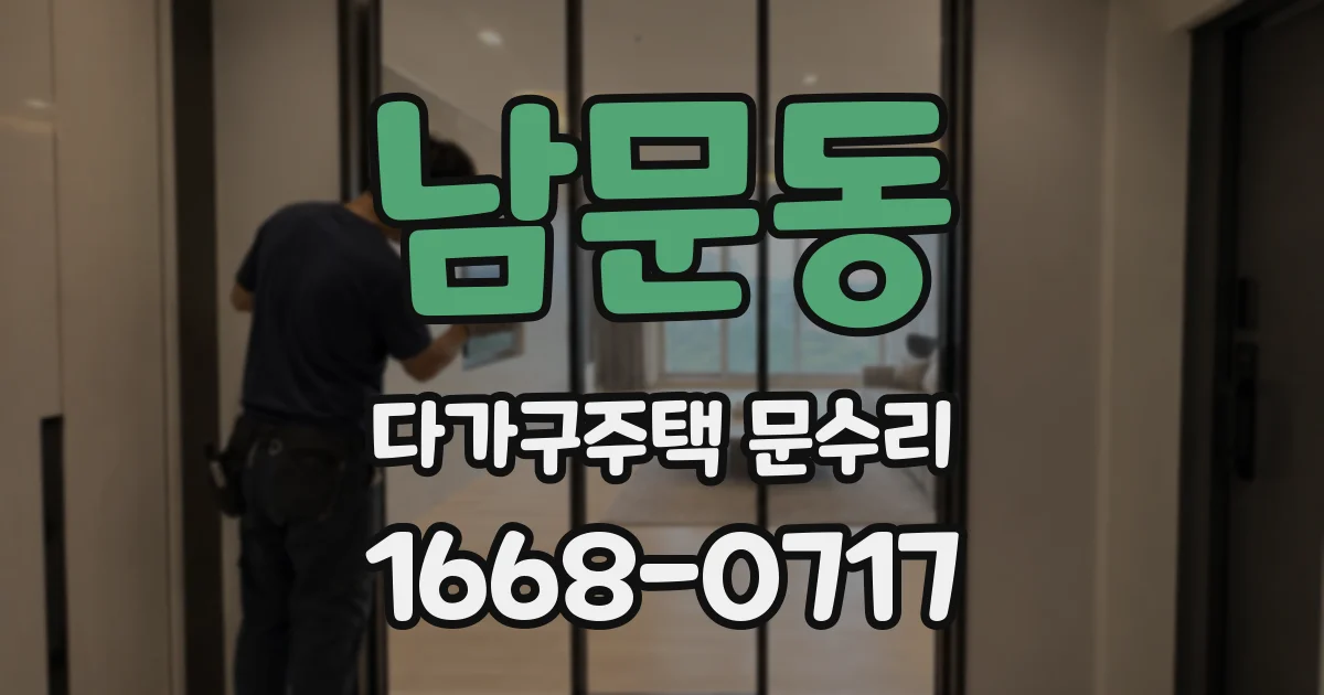 남문동 다가구주택 문수리