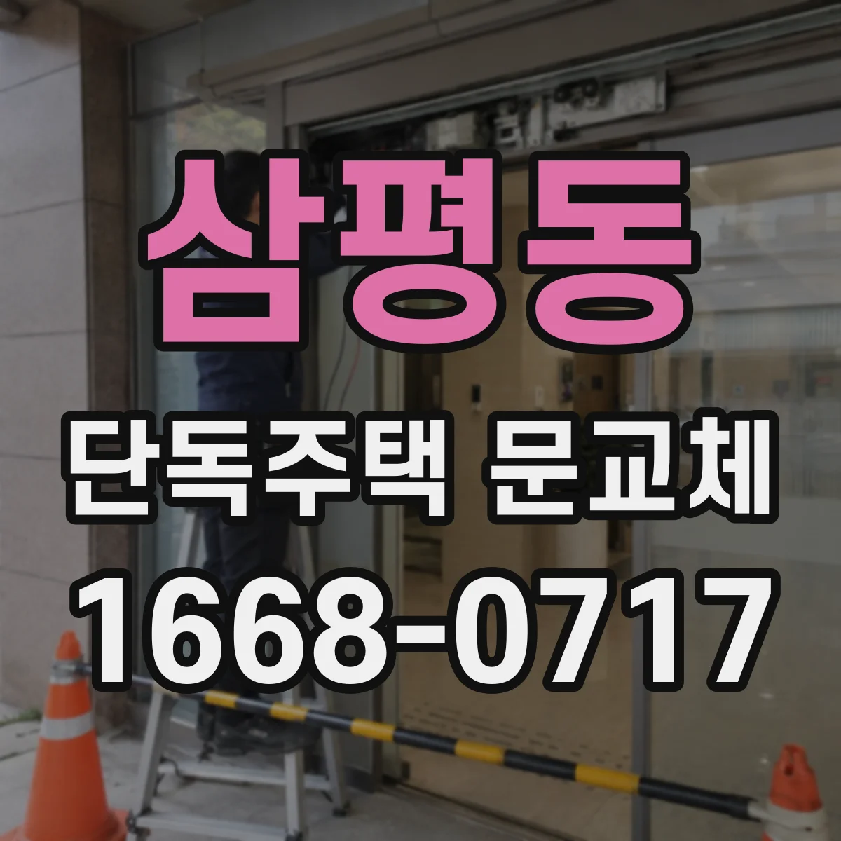 삼평동 단독주택 문교체