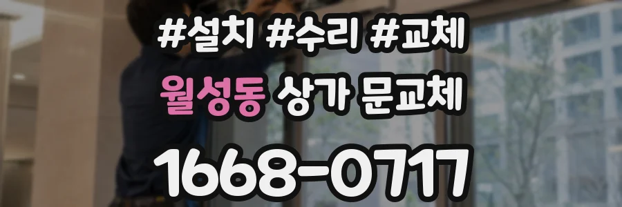 월성동 상가 문교체