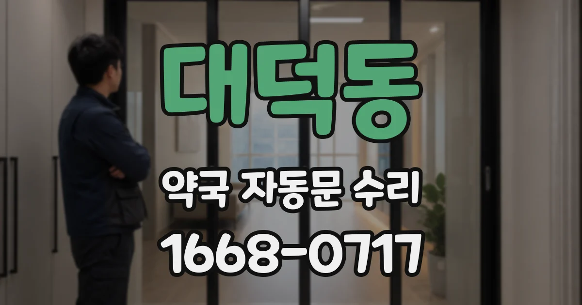 대덕동 약국 자동문 수리