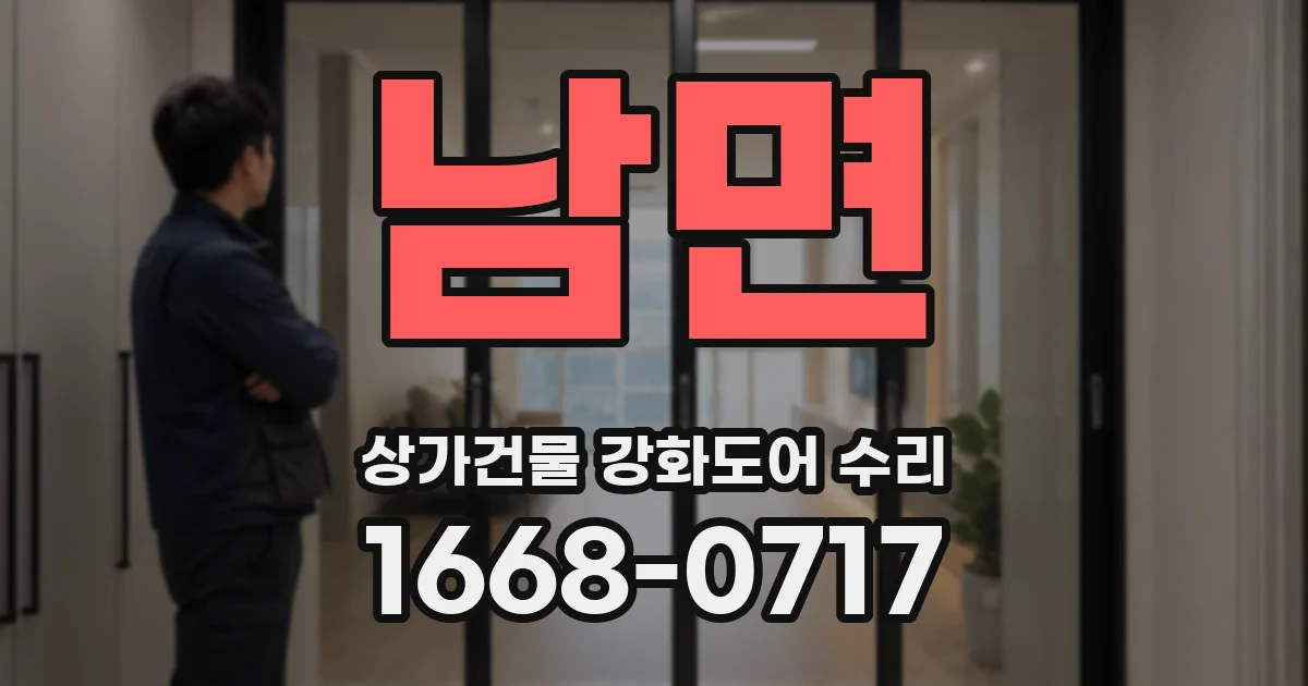 남면 상가건물 강화도어 수리