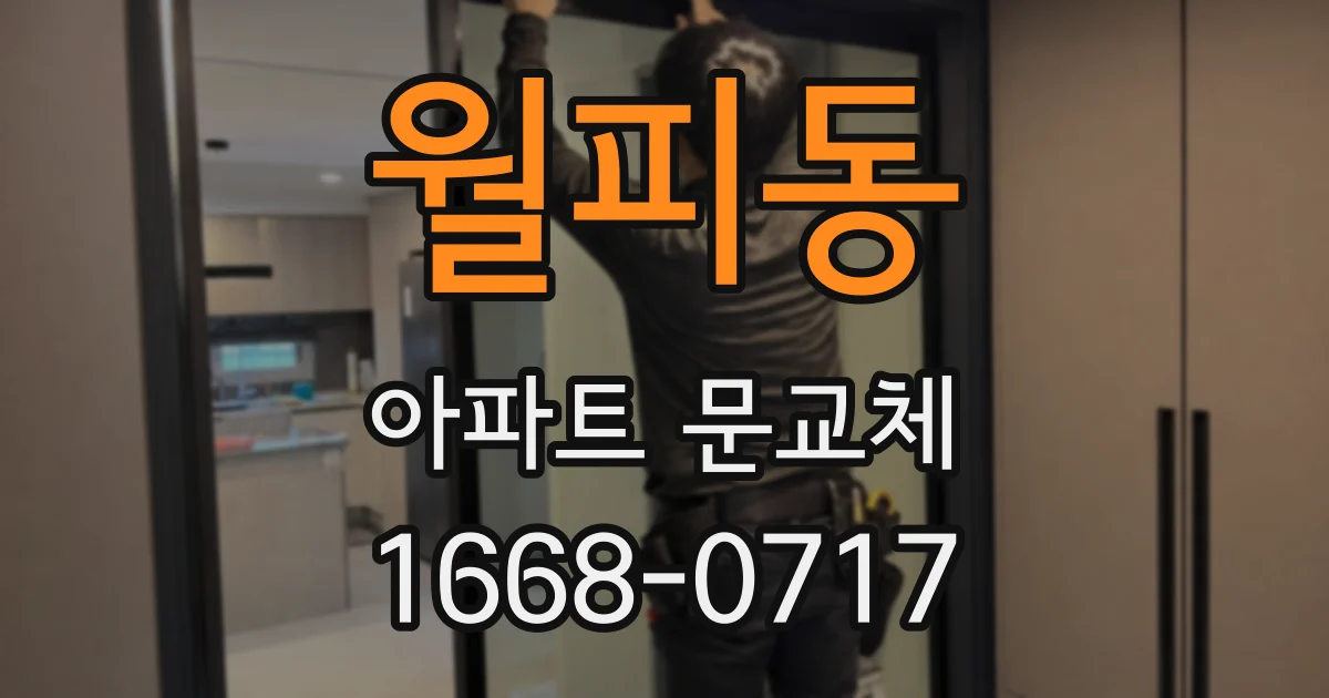 월피동 아파트 문교체