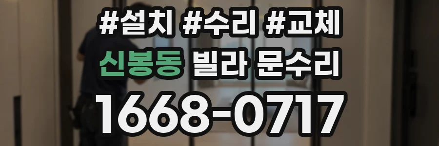 신봉동 빌라 문수리