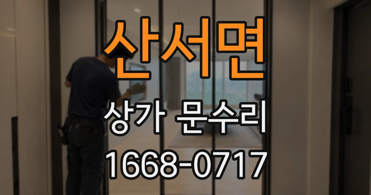 산서면 상가 문수리