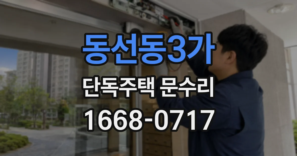 동선동3가 단독주택 문수리