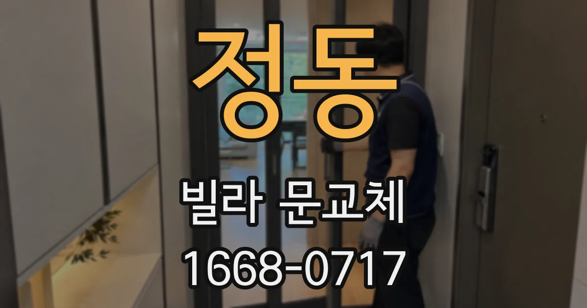정동 빌라 문교체