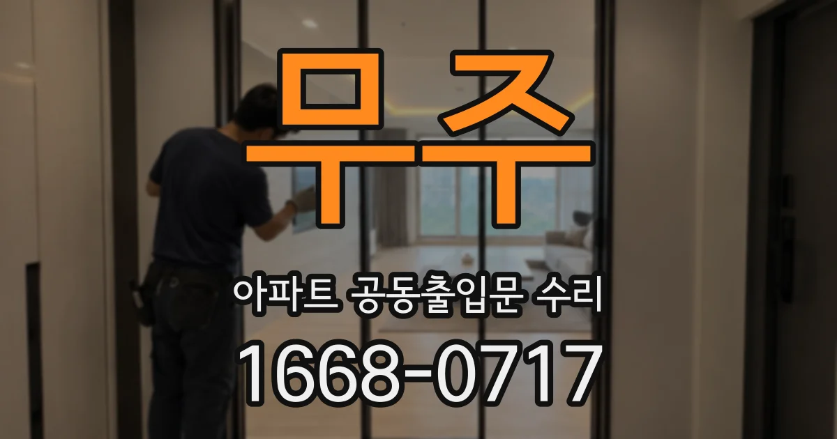 무주 아파트 공동출입문 수리