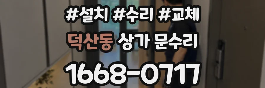 덕산동 상가 문수리