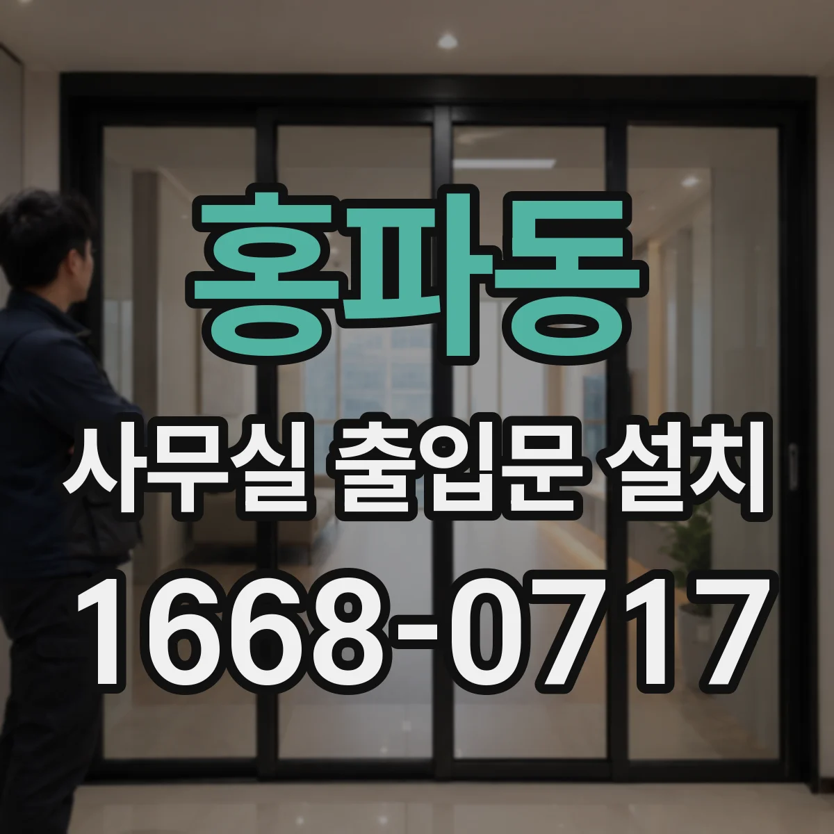 홍파동 사무실 출입문 설치