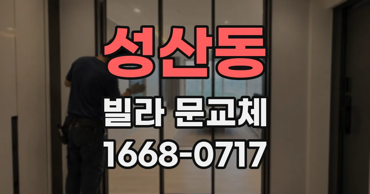 성산동 빌라 문교체
