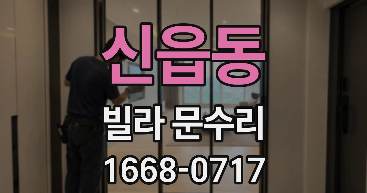 신읍동 빌라 문수리