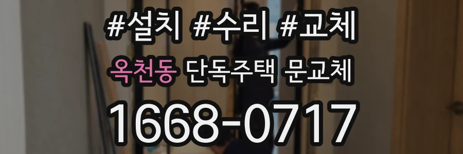 옥천동 단독주택 문교체