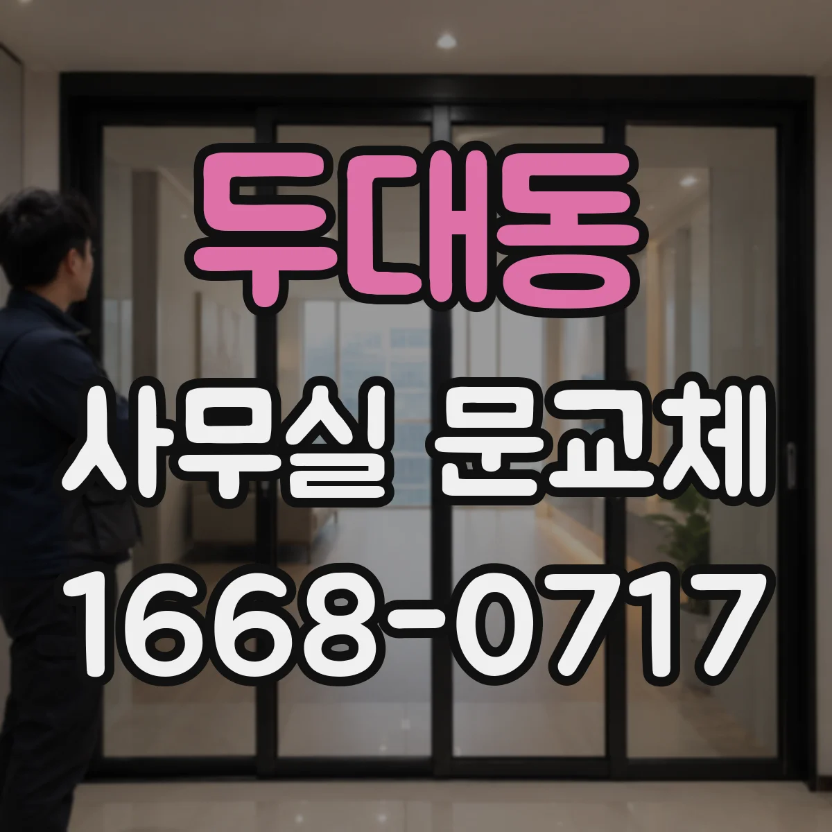 두대동 사무실 문교체