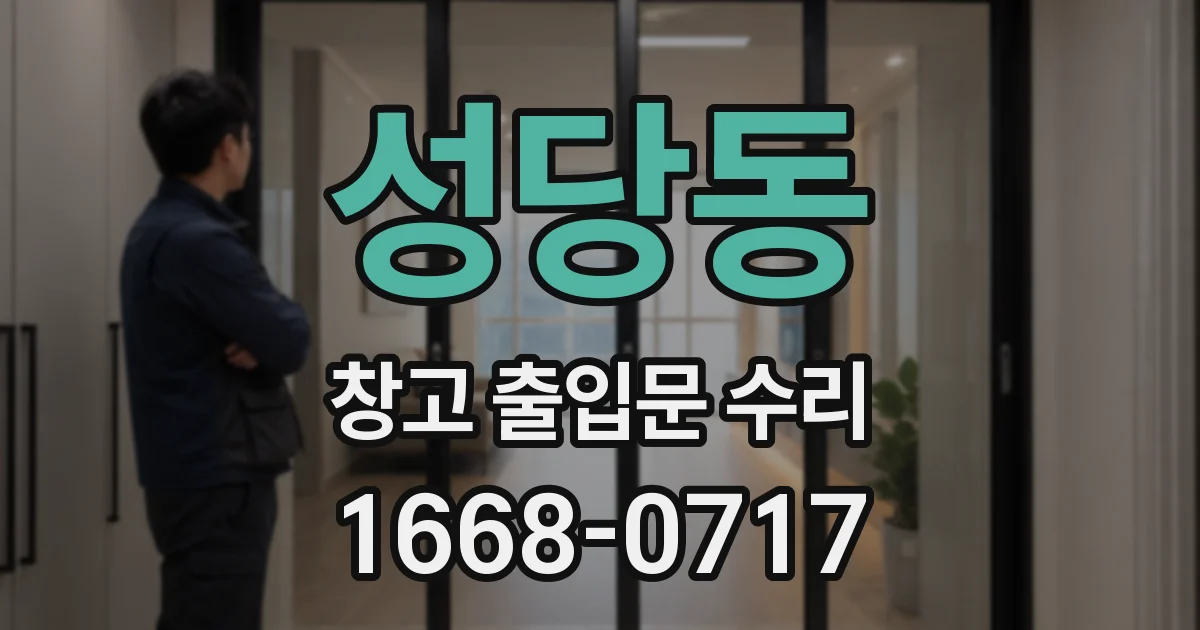 성당동 창고 출입문 수리