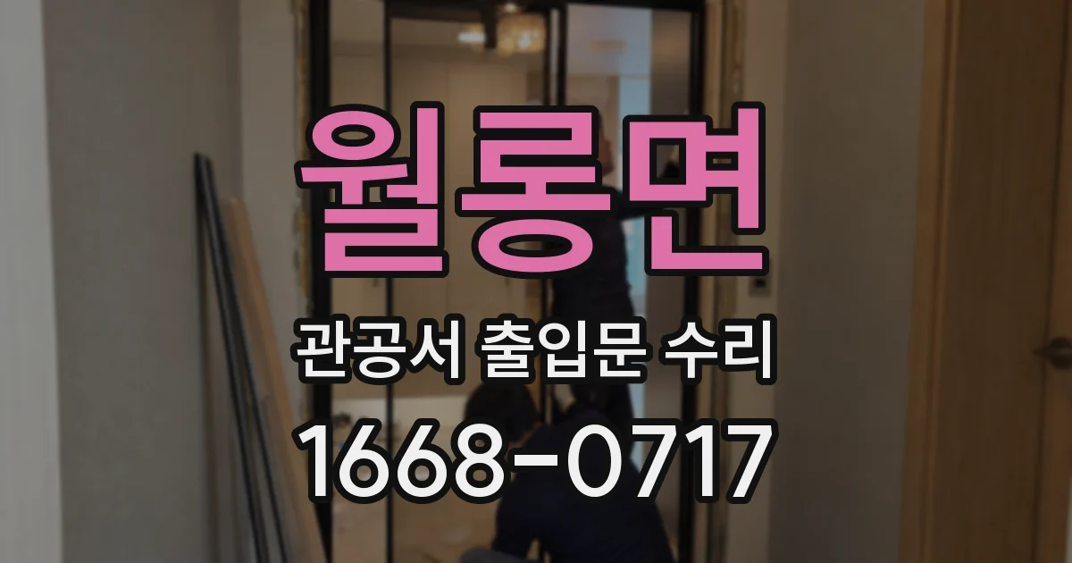 월롱면 관공서 출입문 수리