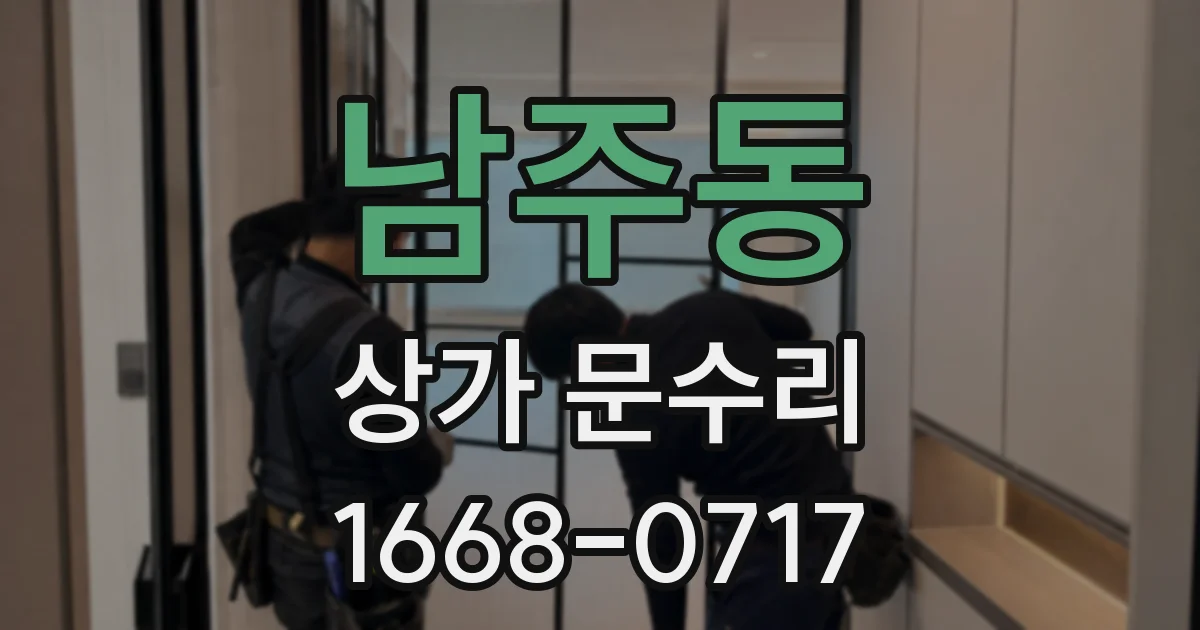 남주동 상가 문수리