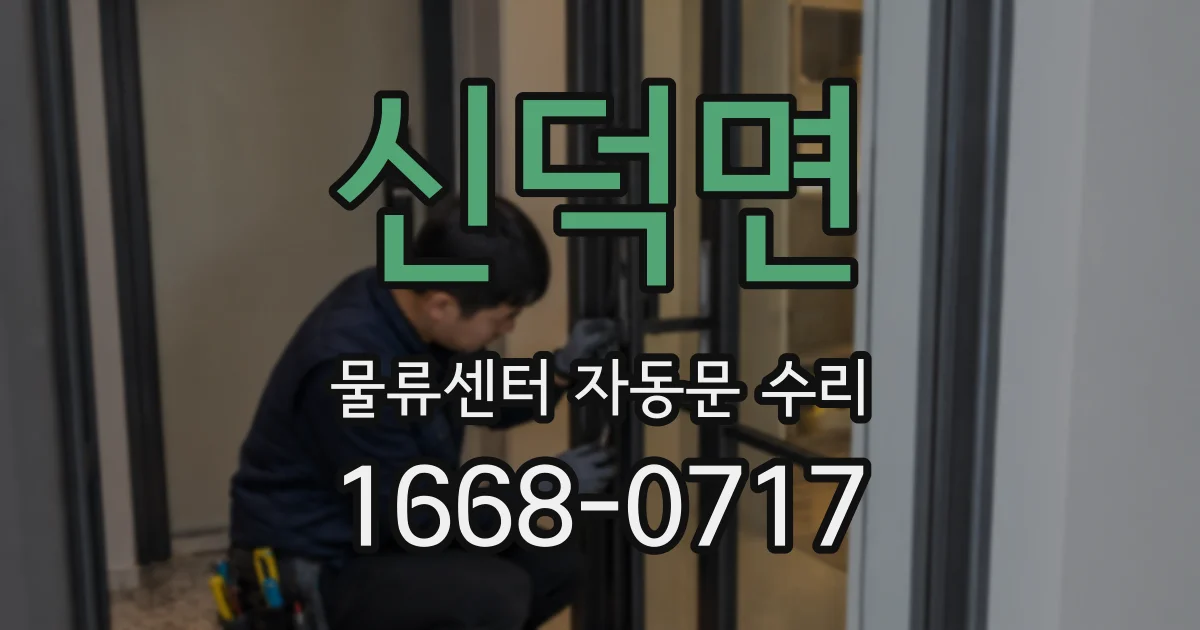 신덕면 물류센터 자동문 수리