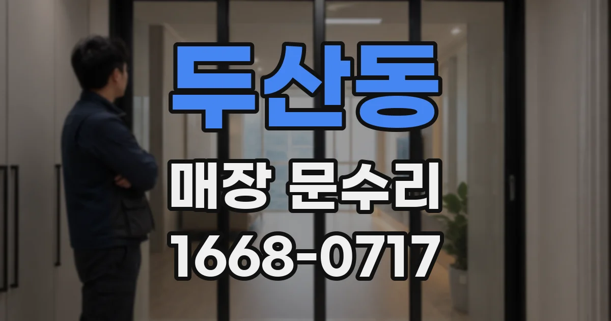 두산동 매장 문수리