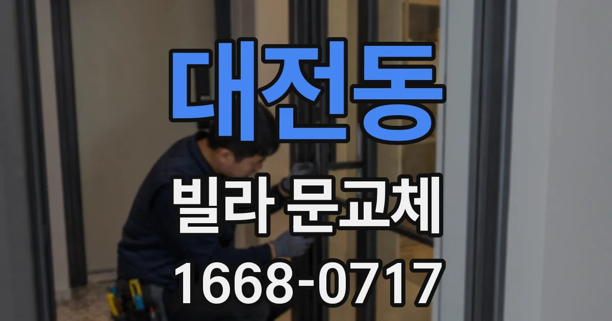 대전동 빌라 문교체