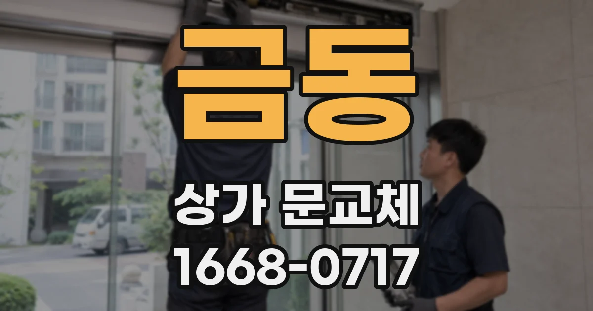 금동 상가 문교체