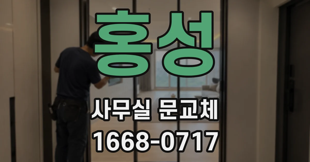 홍성 사무실 문교체