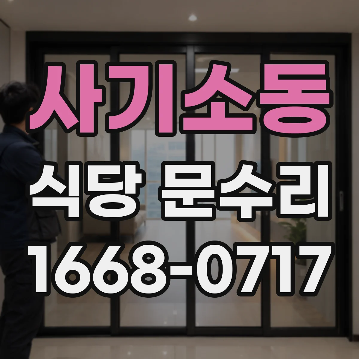 사기소동 식당 문수리