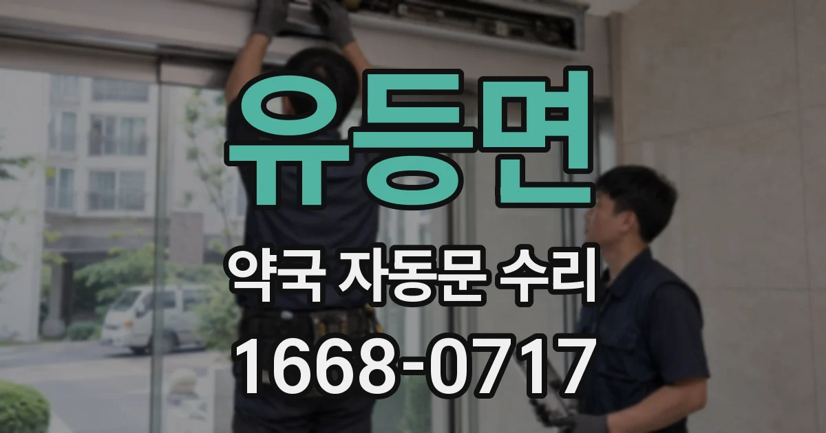 유등면 약국 자동문 수리