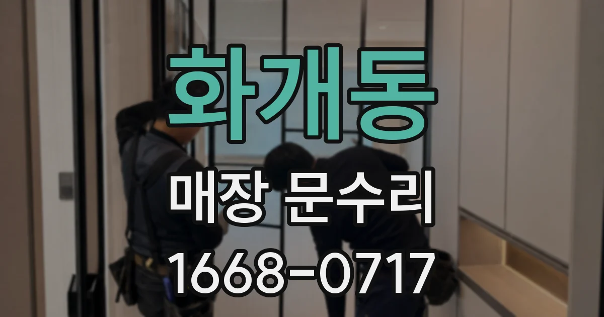 화개동 매장 문수리