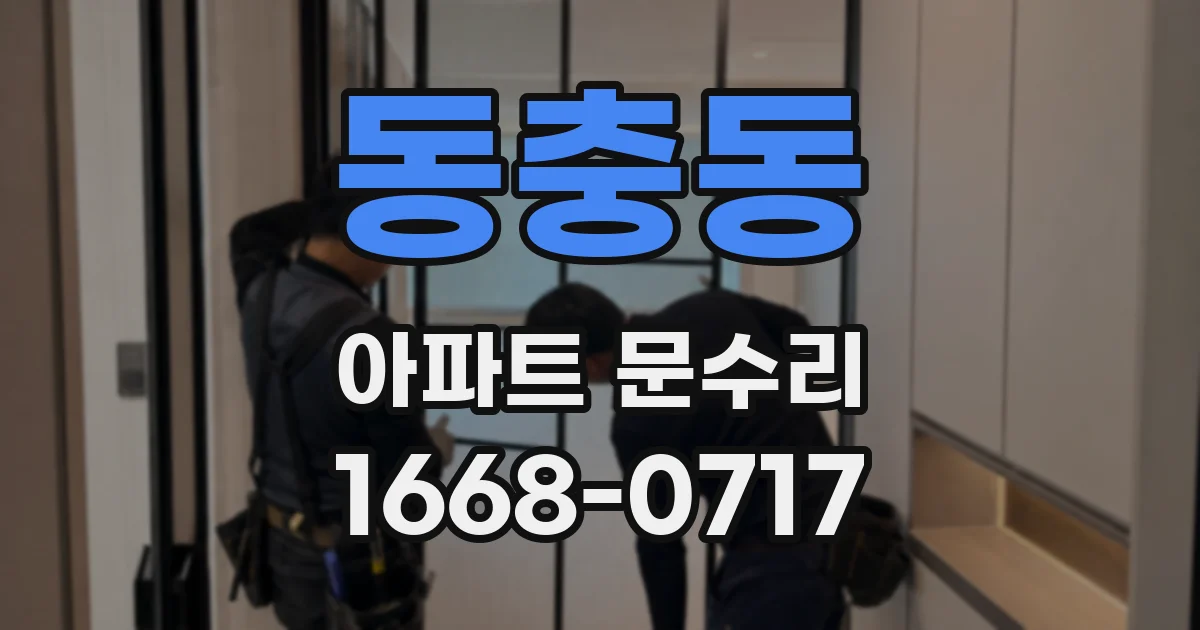 동충동 아파트 문수리