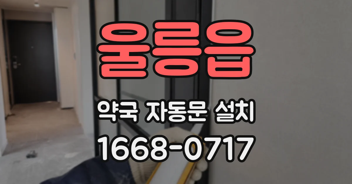 울릉읍 약국 자동문 설치