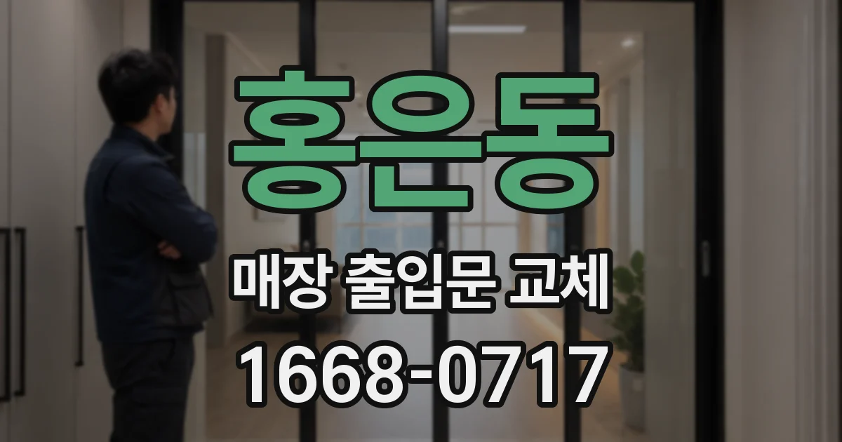 홍은동 매장 출입문 교체