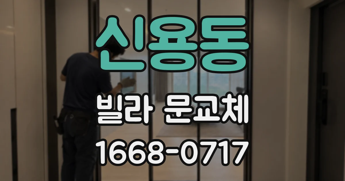 신용동 빌라 문교체