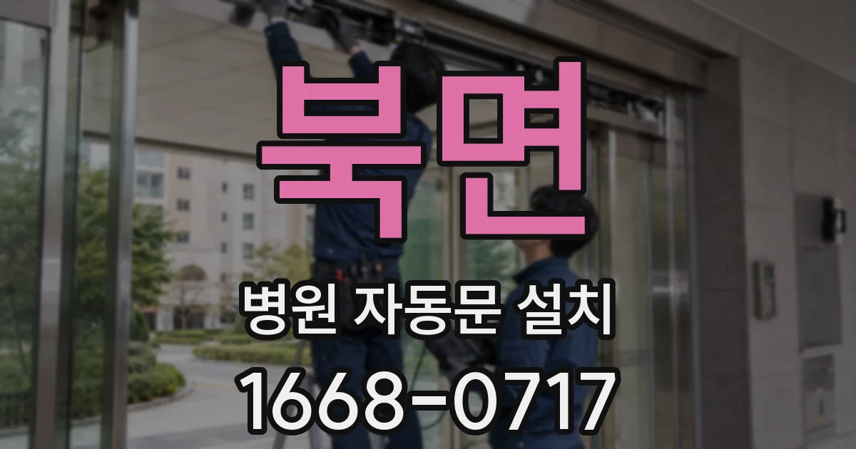 북면 병원 자동문 설치