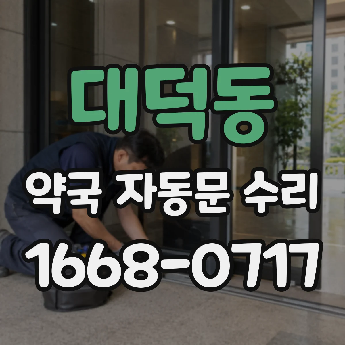 대덕동 약국 자동문 수리