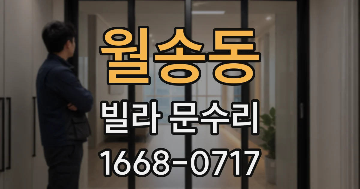 월송동 빌라 문수리