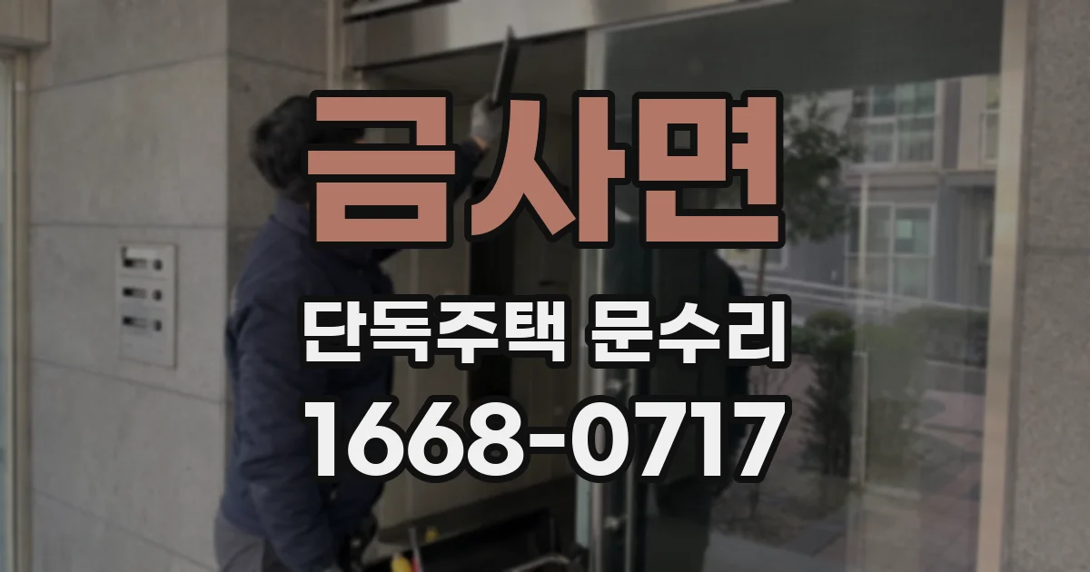 금사면 단독주택 문수리