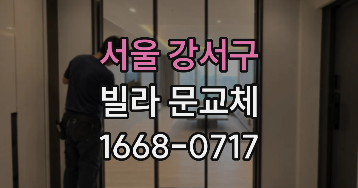 서울 강서구 빌라 문교체