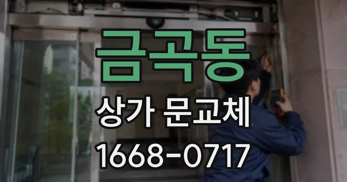 금곡동 상가 문교체