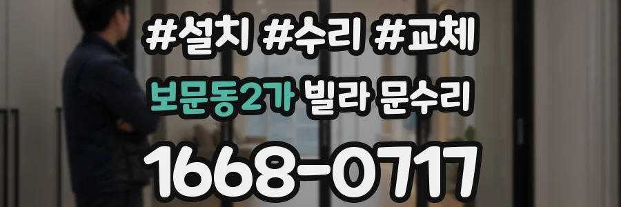 보문동2가 빌라 문수리