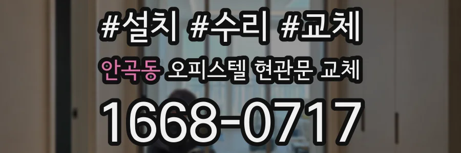 안곡동 오피스텔 현관문 교체