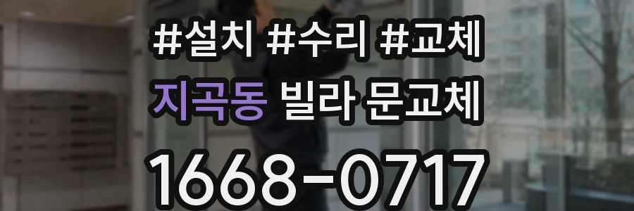 지곡동 빌라 문교체