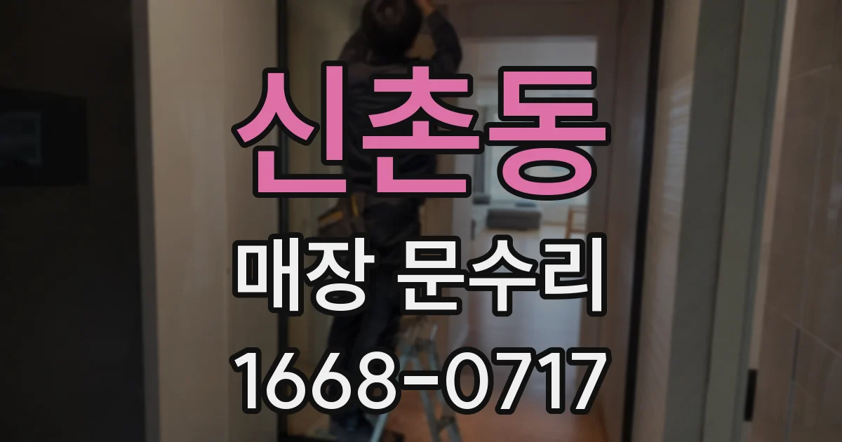 신촌동 매장 문수리