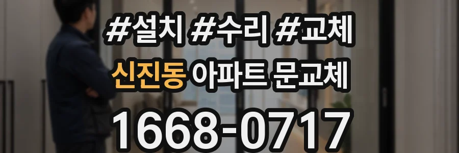 신진동 아파트 문교체