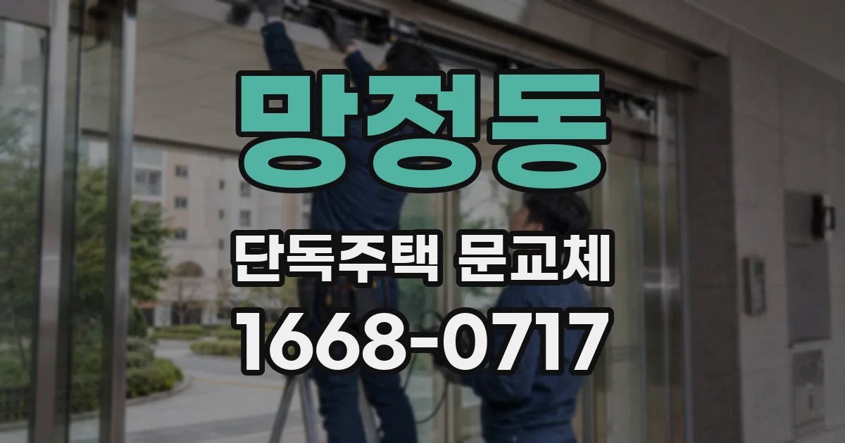 망정동 단독주택 문교체
