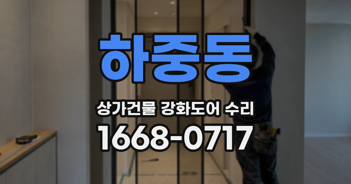 하중동 상가건물 강화도어 수리