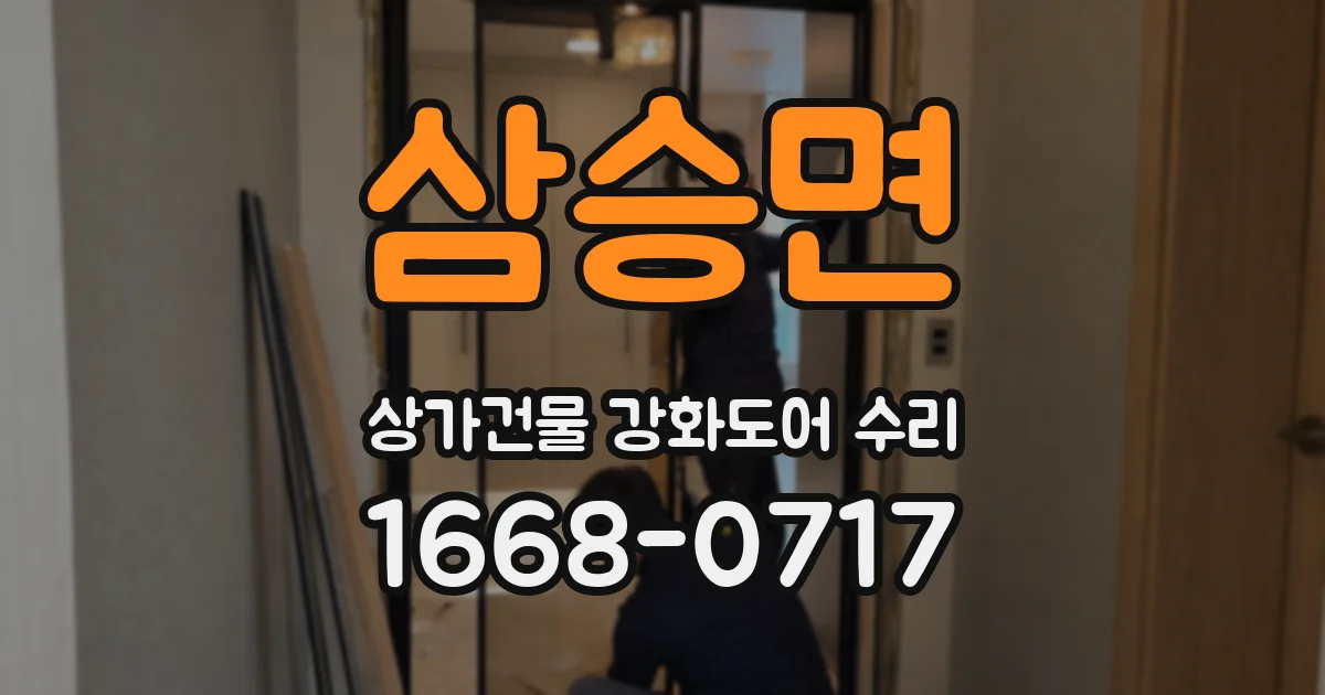 삼승면 상가건물 강화도어 수리