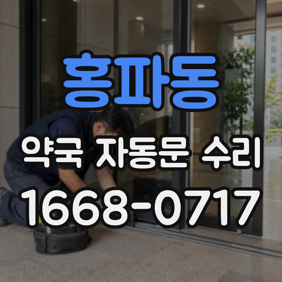 홍파동 약국 자동문 수리 자동닫힘 실패 도어컨트롤러 설정 점검