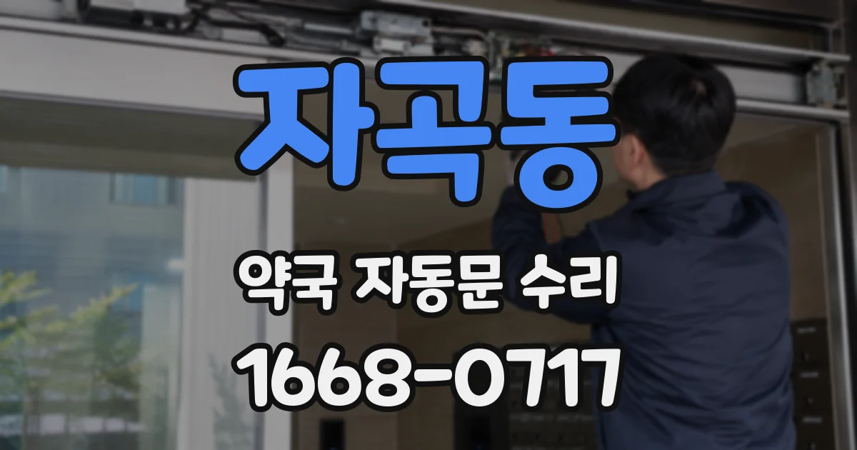 자곡동 약국 자동문 수리