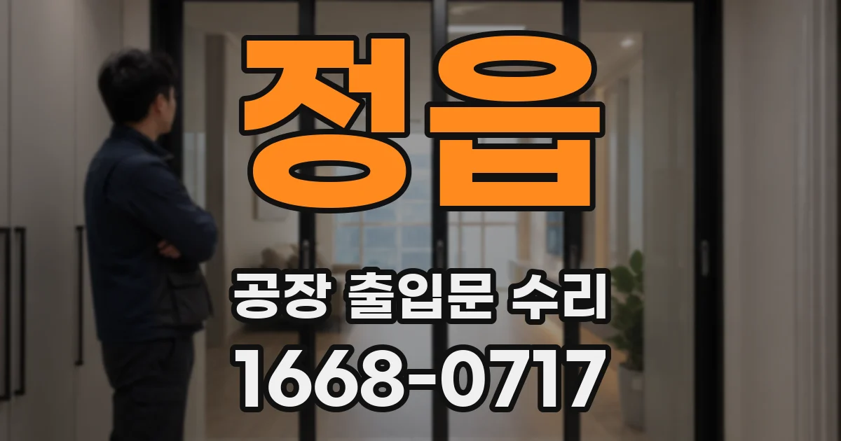 정읍 공장 출입문 수리