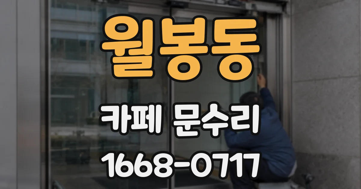 월봉동 카페 문수리